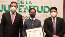 ITAM student received the State Youth Award in Zacatecas